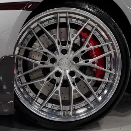 Custom two-piece forged wheels for Porsche 911 Turbo S (992)