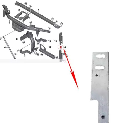 Headlight bracket for Rolls-Royce Phantom (51647248231)
