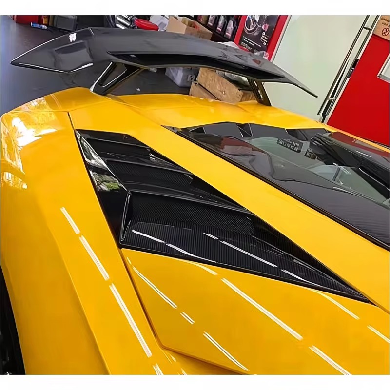 Carbon fiber rear air intake grille body kit for Lamborghini Aventador LP700, LP720, and LP750 SV - Image 3
